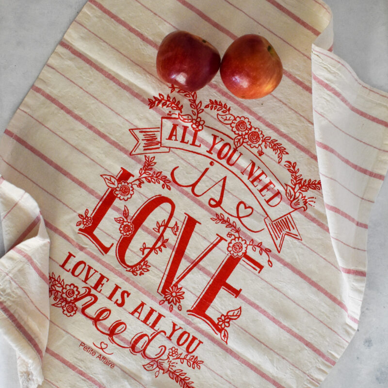 Paño de cocina love