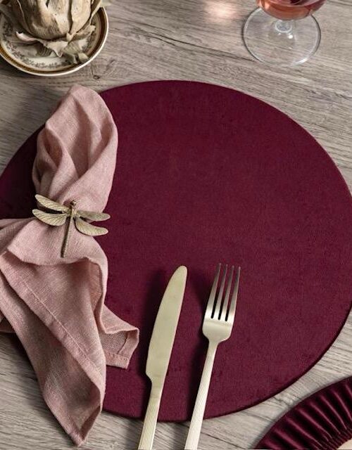 Plato de sitio Velvet Higo