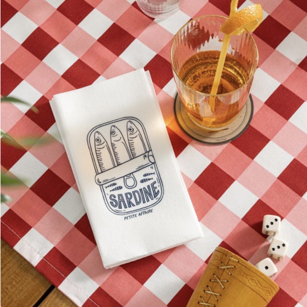 Servilletas de papel sardine